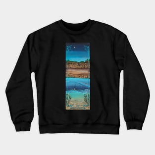 Torrey Pines Beach by Julie Ann Stricklin Crewneck Sweatshirt